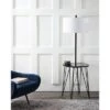 Ciro Floor Lamp Side Table - FLL4010 - Black/White - Safavieh