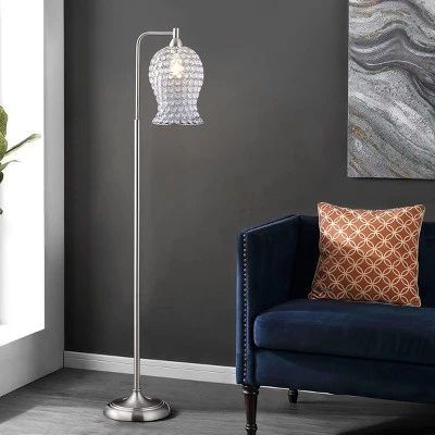 Izzy 61.5" Floor Lamp - FLL4088 - Nickle - Safavieh 5 Izzy 61.5" Floor Lamp - FLL4088 - Nickle - Safavieh - Image 3