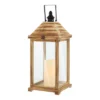 Elida 28.25" Indoor/Outdoor Lantern - PLT4082 - Light Brown - Safavieh -Lighting Store GUEST 67a5fa66 4f05 4203 9451 ff07c1f87fce
