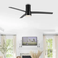 Dylas Led Light 52" Ceiling Fan - CLF1028 - Black - Safavieh -Lighting Store GUEST 69d609ea 785a 4b24 a6f1 6008517cd368