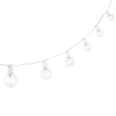 Chiera LED Outdoor String Lights - 120" - 10 Light - PLT4042 - White - Safavieh 5 Chiera LED Outdoor String Lights - 120" - 10 Light - PLT4042 - White - Safavieh - Image 3