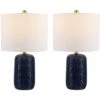 Huxley Table Lamp (Set Of 2) - 22 Inch Height - TBL4354 - Navy Blue - Safavieh -Lighting Store GUEST 6e241daa df7d 4995 baff 19c514807675
