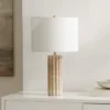Remi 23.5" Travertine Table Lamp - Beige - Safavieh -Lighting Store GUEST 6ec46348 d044 4787 8d82 079904a3cc85
