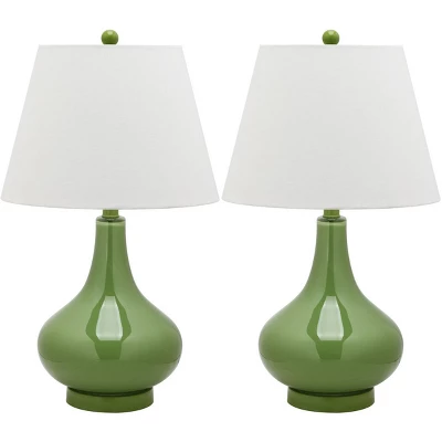 Amy Gourd Glass Table Lamp (Set Of 2) - 24" Height - LIT4087 - Safavieh 9 Amy Gourd Glass Table Lamp (Set Of 2) - 24" Height - LIT4087 - Safavieh - Image 7