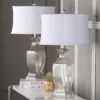 Glass Table Lamp (Set Of 2) - 28 Inch Height - LIT4068 - Clear - Safavieh