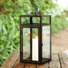 Fraleigh 20" Indoor/Outdoor Lantern - Black - PLT4074 - Safavieh -Lighting Store GUEST 7459e8e2 2ce7 4178 89d3 1c1bc823facf
