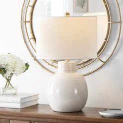 Syra Table Lamp - 24 Inch Height - TBL4360 - Ivory - Safavieh -Lighting Store GUEST 75810220 e2f9 42bd a99a 6220e6dd2c05