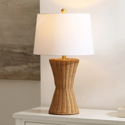 Aitana Table Lamp - 26 Inch Height - TBL4582 - Natural/Brass - Safavieh 5 Aitana Table Lamp - 26 Inch Height - TBL4582 - Natural/Brass - Safavieh - Image 3