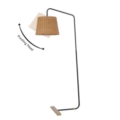 Millie 61" Floor Lamp - FLL4137 - Black/Natural - Safavieh -Lighting Store GUEST 7b2a58b1 b864 4b7b bb26 46dc42f0c850