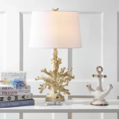 Faux Coral Branch Table Lamp (Set Of 2) - 28.5 Inch Height - LIT4161 - Creme - Safavieh -Lighting Store GUEST 7dbcb59c 4902 40d0 acd9 a43a6497feb4