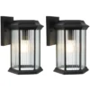 Hylan 8.46" Outdoor Sconce (Set Of 2) - PLT7006 - Black - Safavieh