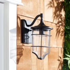 Rueda 8.5" Outdoor Wall Sconce (Set Of 2) - PLT7038 - Bronze - Safavieh -Lighting Store GUEST 82677513 9852 4868 af4d f899ef59d079
