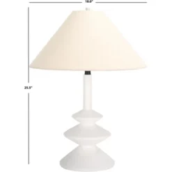 Jessy Table Lamp - 25 Inch Height - TBL7027 - White - Safavieh -Lighting Store GUEST 874187dd 5ec4 451a a9d4 849fe476627f