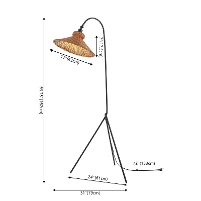 Myah 62 Inch Floor Lamp - Black - Safavieh 6 Myah 62 Inch Floor Lamp - Black - Safavieh - Image 4