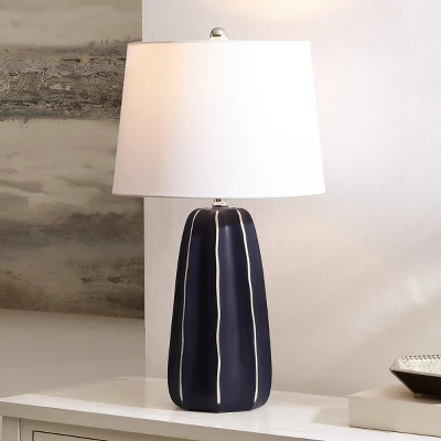 Jude Table Lamp - 25.5 Inch Height - TBL4613 - Navy - Safavieh 5 Jude Table Lamp - 25.5 Inch Height - TBL4613 - Navy - Safavieh - Image 3