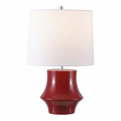 Ryder 22" Table Lamp - TBL4645 - Cranberry - Safavieh