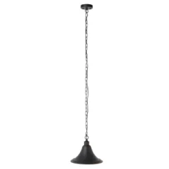 Graylyn 11.8" Outdoor Pendant - PLT7017 - Black - Safavieh