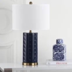 Roxanne Table Lamp (Set Of 2) - Navy - Safavieh -Lighting Store GUEST 93766016 9c56 40f3 a05c aed70c143554