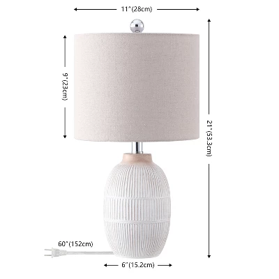 Thom 21" Table Lamp (Set Of 2) - TBL4624 - Brown - Safavieh 6 Thom 21" Table Lamp (Set Of 2) - TBL4624 - Brown - Safavieh - Image 4