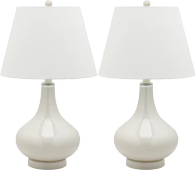 Amy Gourd Glass Table Lamp (Set Of 2) - 24" Height - LIT4087 - Safavieh 13 Amy Gourd Glass Table Lamp (Set Of 2) - 24" Height - LIT4087 - Safavieh - Image 11