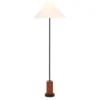 Willa 54" Floor Lamp - FLL3005 - Walnut/Black - Safavieh