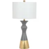 (Set Of 2) 30.5" Iris Table Lamp Gray/Gold (Includes CFL Light Bulb) - Safavieh -Lighting Store GUEST 9684c569 e895 4556 a8b8 345de8ecaf8f