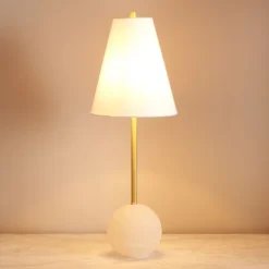 Genesis Alabaster Table Lamp - CTL1062 - Gold/White - Safavieh Couture -Lighting Store GUEST 9dc78947 7f47 4aa7 927d 3966ab51796c