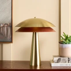 Rafaela 18" Table Lamp - TBL2033 - Brass - Safavieh -Lighting Store GUEST a49a613e 1593 4a04 8acb aed2793bd35b