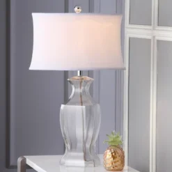 Glass Table Lamp (Set Of 2) - 28 Inch Height - LIT4068 - Clear - Safavieh -Lighting Store GUEST a6c0f849 9580 4798 b9c0 0033b464eb16