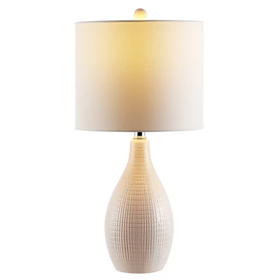 Gremla Table Lamp - 25 Inch Height - TBL4235 - Creme - Safavieh 4 Gremla Table Lamp - 25 Inch Height - TBL4235 - Creme - Safavieh - Image 2