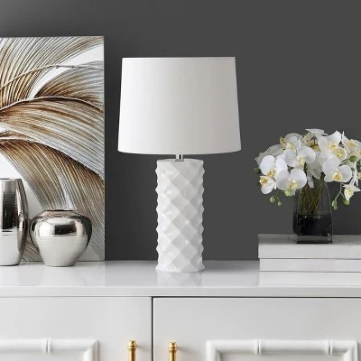 Belford Table Lamp - 18.5 Inch Height - TBL4093 - White - Safavieh 4 Belford Table Lamp - 18.5 Inch Height - TBL4093 - White - Safavieh - Image 2