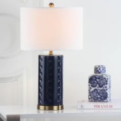 Roxanne Table Lamp (Set Of 2) - Navy - Safavieh -Lighting Store GUEST a8f555ee 8161 4067 83f1 e7dc251a9621