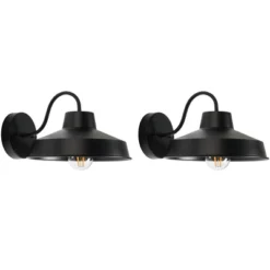 Quarry 9.84" Outdoor Sconce (Set Of 2) - PLT7022 - Black - Safavieh -Lighting Store GUEST a90fc2ae a50e 4f77 93cb fc8a5efa60f0