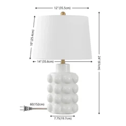 Konny Table Lamp - 24 Inch Height - TBL4608 - Antique White - Safavieh -Lighting Store GUEST ae8bf671 9f6c 40af b0a1 4dfe343c8e31