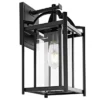Portar Outdoor Wall Lantern - PLT4008 - Clear/Black - Safavieh -Lighting Store GUEST ae942070 e560 493c 97df 713ad2e7adeb