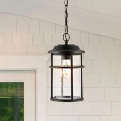 Cianna 5" Outdoor Pendant - PLT4016 - Black - Safavieh -Lighting Store GUEST aee22a39 bbc4 472f aabc e4cc4e51cdb0