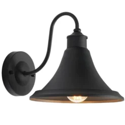 Graylyn 9" Outdoor Wall Sconce (Set Of 2) - PLT7016 - Black - Safavieh -Lighting Store GUEST b0b817e4 5a70 47ea 85e7 ce86b3223d3b