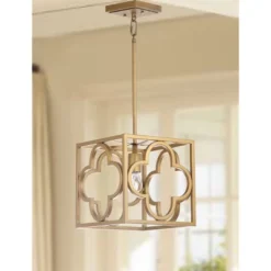 14" Rabia Trellis Pendant Gold - Safavieh