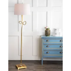 66.5" Liana Floor Lamp Gold (Includes CFL Light Bulb) - Safavieh -Lighting Store GUEST b3858944 7f10 4054 baba c04254c7f22a