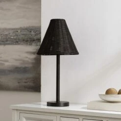 Ricki Table Lamp - 24 Inch Height - TBL4589 - Black - Safavieh -Lighting Store GUEST b5a0e310 a9a8 487c 8d32 8312af9d79e6