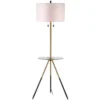 Morrison Floor Lamp Side Table - FLL4020 - Gold/Black - Safavieh