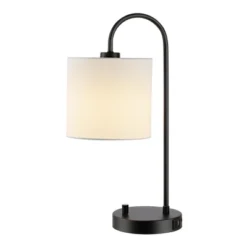 Lybrin Table Lamp W/ USB Port - 19.25 Inch Height - TBL4455 - Black - Safavieh -Lighting Store GUEST b7ea432b 909b 4d73 8458 ada103efeb59