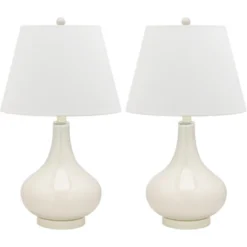 Amy Gourd Glass Table Lamp (Set Of 2) - 24" Height - LIT4087 - Safavieh 28 Amy Gourd Glass Table Lamp (Set Of 2) - 24" Height - LIT4087 - Safavieh -Lighting Store GUEST ba8e03c0 3b1f 4a2a a2fe e5ffad842cc0
