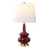 Evie Table Lamp - 23 Inch Height - TBL4610 - Cranberry - Safavieh -Lighting Store GUEST bc423f75 5b68 4b4f b58f ed1c6aed03dd