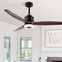 Jemper Led Light 52" Ceiling Fan - CLF1019 - Black - Safavieh -Lighting Store GUEST be598a7e 78c8 4c12 9ee8 67c8f34c7edc