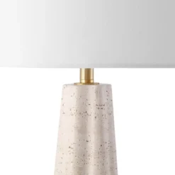 Naveen Travertine Table Lamp - CTL1082 - Travertine/White - Safavieh Couture -Lighting Store GUEST bf24c017 2e0f 413f 97f3 ce0115d4194b