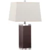 (Set Of 2) 27" Deco Leather Table Lamp Brown (Includes CFL Light Bulb) - Safavieh -Lighting Store GUEST c23567b6 bce9 406c bd36 6d4964839671