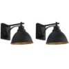 Melila 7.87" Outdoor Sconce (Set Of 2) - PLT7018 - Black - Safavieh