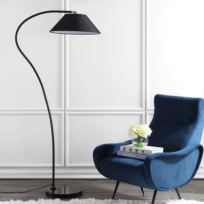 Lumi Arc Floor Lamp - LIT4467 - Black - Safavieh 4 Lumi Arc Floor Lamp - LIT4467 - Black - Safavieh - Image 2