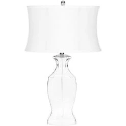 Glass Table Lamp (Set Of 2) - 28 Inch Height - LIT4068 - Clear - Safavieh -Lighting Store GUEST c2ccf79c 147c 47b0 978f f10e6822cb16